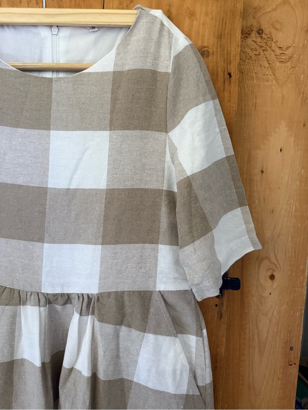 NO BRAND | gingham maxi dress - Picture 2 of 6